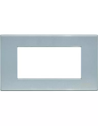 Bticino light 4 plazas placa azul perla n4804an